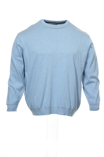 Club Room Mens Heather Cotton Crew Neck Sweater (4XLarge Tall, Parisian Blue)$87 - Picture 2 of 6