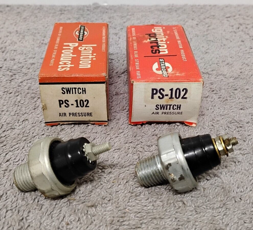 2 NOS (New Old Stock) STANDARD IGNITION SWITCH PS-102 AIR PRESSURE. (00)