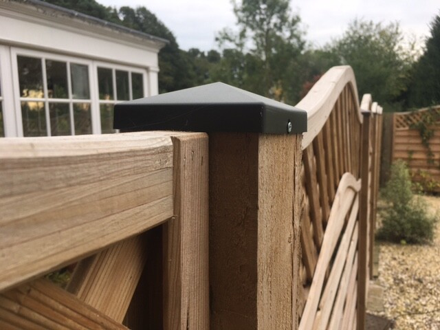 Fence Post Cap (6 pack) Neat toppers help stop water soaking into ...