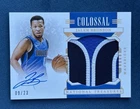 2019-20 Panini National Treasure Colossal Jalen Brunson Game Worn Patch Auto /23