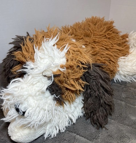 Jellycat Floofsie Bernhardiner flauschig Plüsch Rentner Shaggy Hund Sammlerstück Welpe