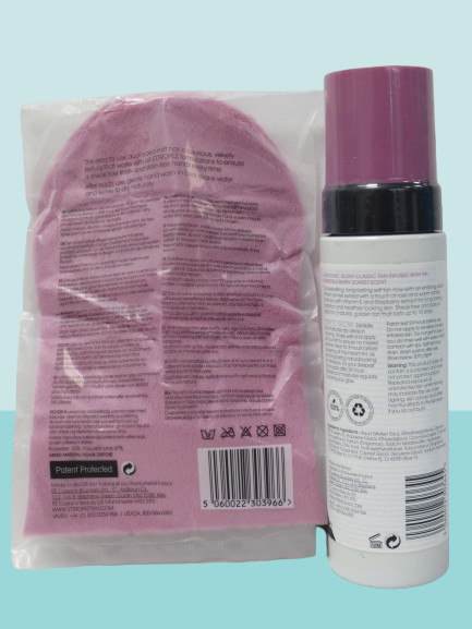 ST. TROPEZ SELF TAN BERRY SORBET KIT BRONZING MOUSSE 6.7 OZ & PINK MITT NWOB