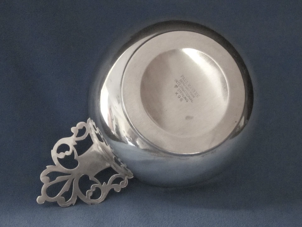 Paul Revere Reproducción Plata Esterlina Porringer Internacional Sterling K96 Foto 2 de 4