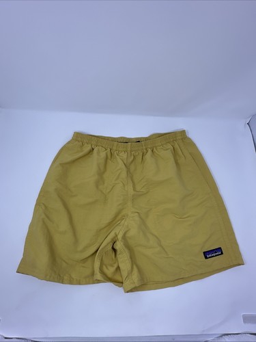VTG Patagonia Men's Baggies Shorts 5" swim trunk - Surfboard Yellow Small *read