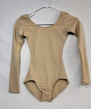 Capezio Beige"Team Basics" Moderate Scoop Front  Back Neckline Double-stitched