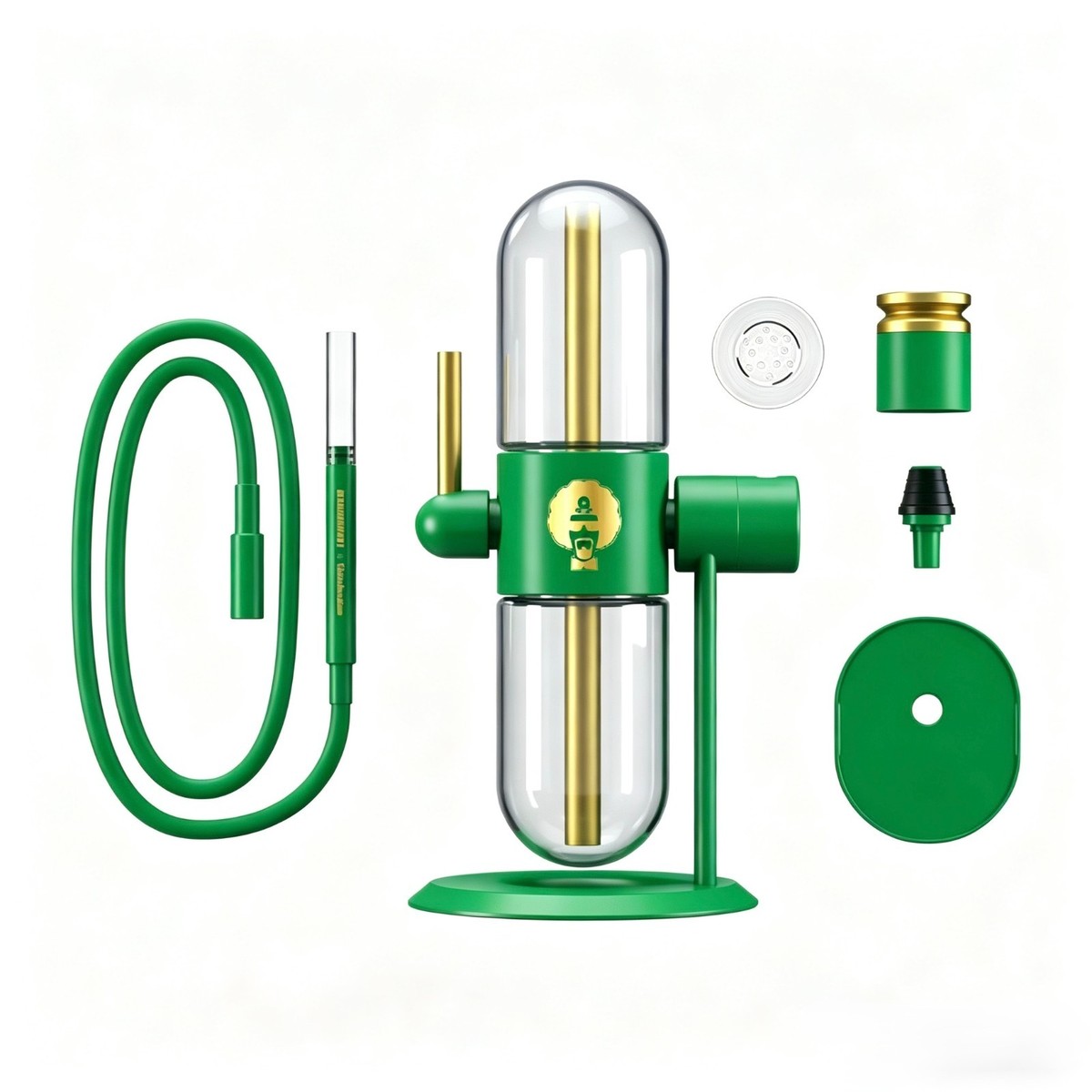 DR GREENTHUMBS Gravity Hookah Glass Bong Water Pipe 360 Rotating