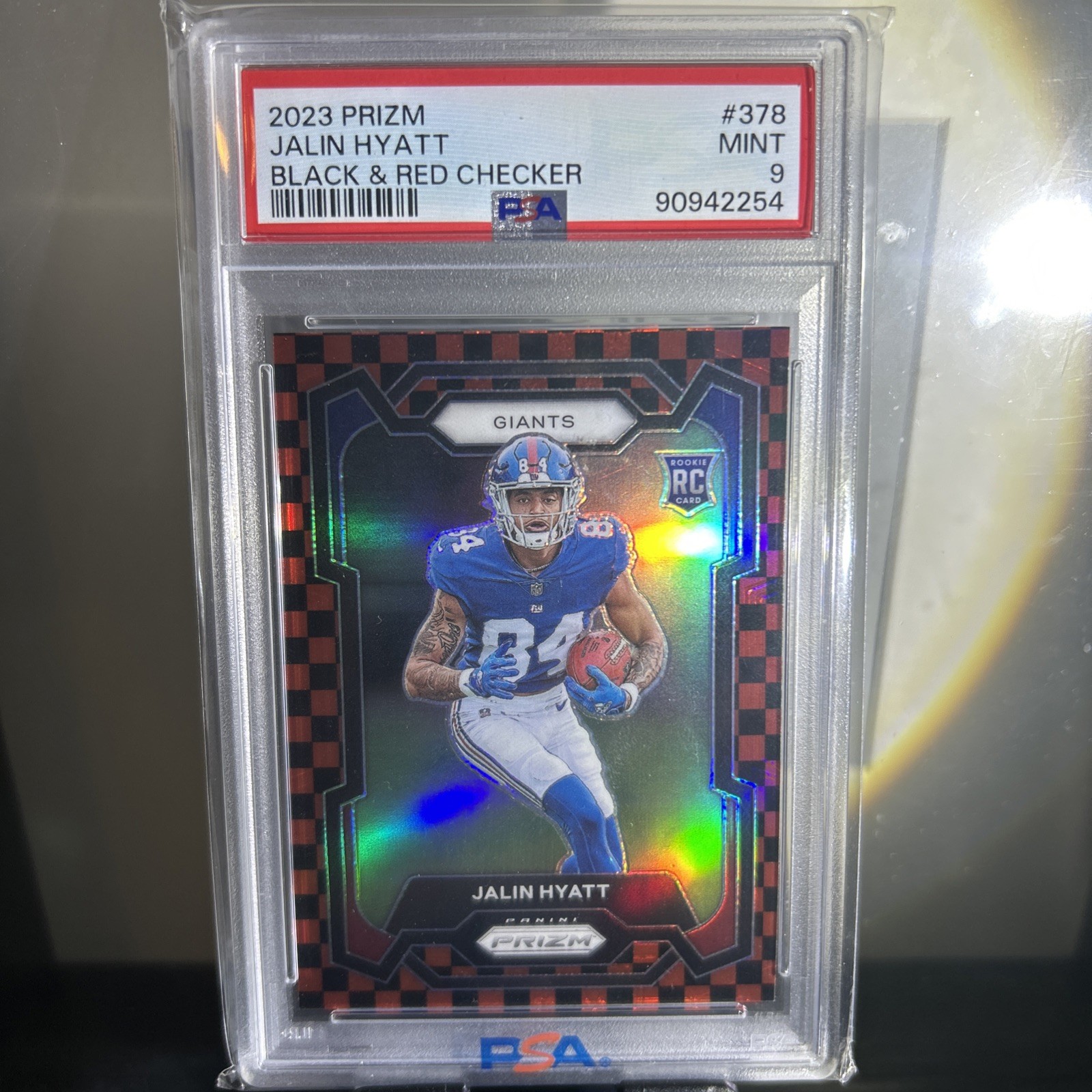 2023 Prizm Jalin Hyatt BLACK & RED CHECKER PRIZM SSP CASE HIT RC No. 378 📈📈