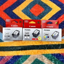 Lot of 3 Genuine Canon PG-245 Ink Cartridge Black Color PIXMA MG3020 MG2924