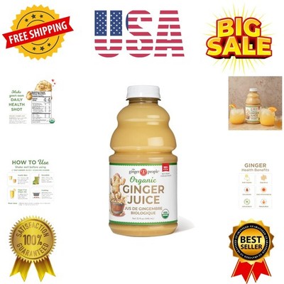 99% Pure Organic Ginger Juice by   Digestive Health,  Quality, 32 Fl Oz Bottl...