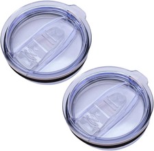 2 Pack 20 Oz Tumbler Lids Replacement, Spill Proof Splash Resistant Lids Mug Top