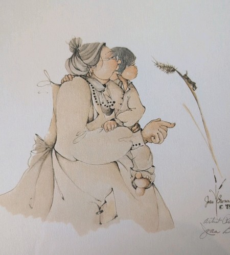 Signed Print Joan Brown, Native American Cherokee Artist With COA Artist Proof - Picture 3 of 7