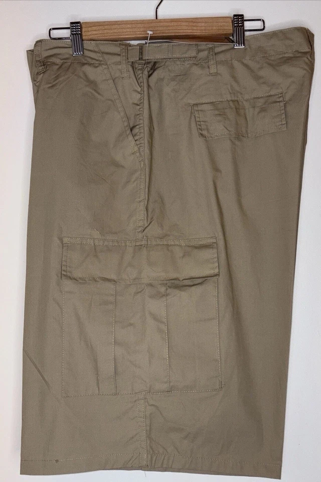 NWT Rothco Military Khaki Lightweight BDU Combat Cargo Shorts, 2XL 43-47” Waist - Image 4 of 4