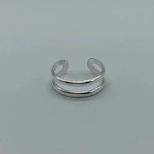 925 Sterling Silver, Solid Silver, Band Ring, Unisex, double band Ring