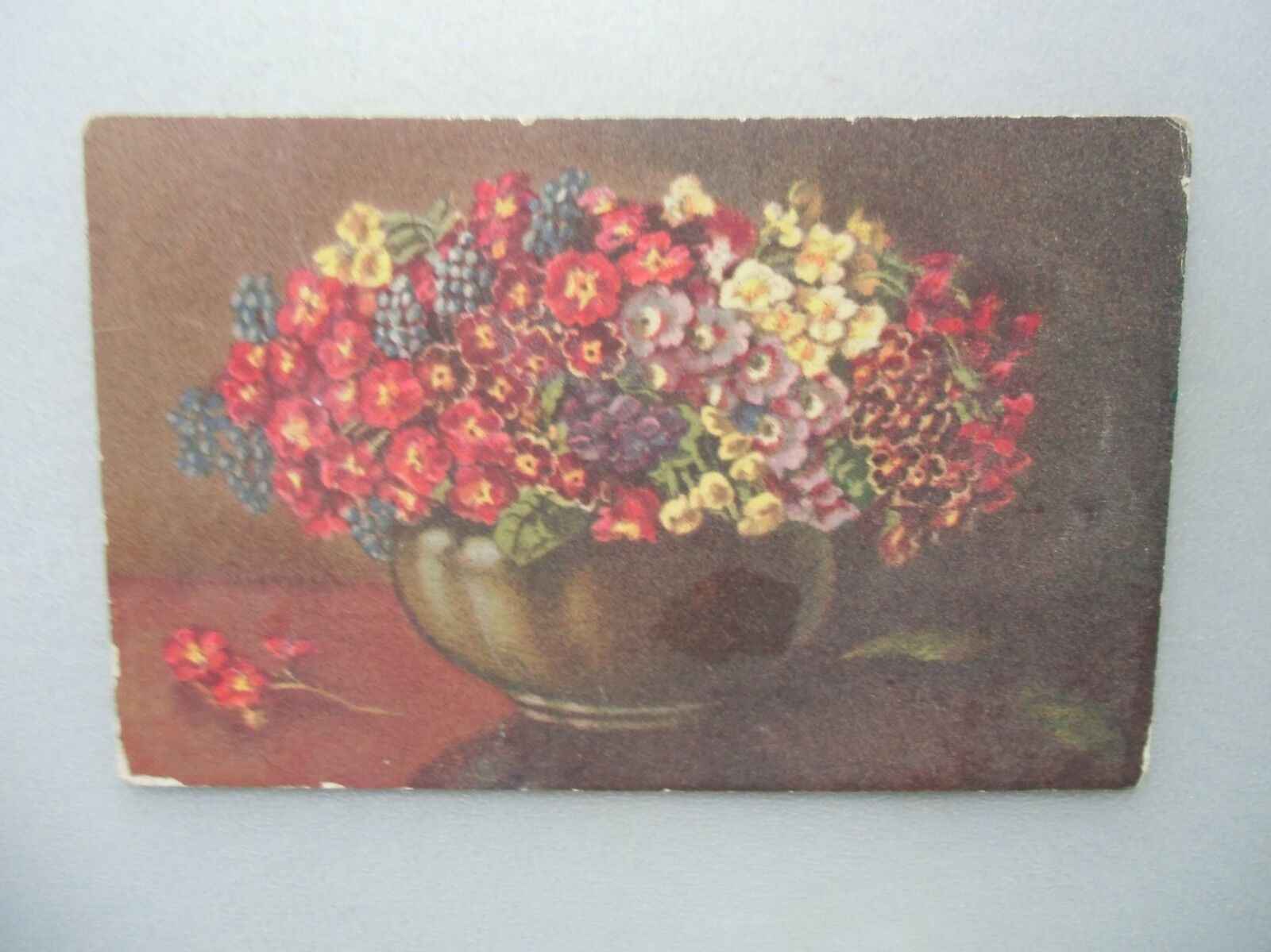 Ansichtskarte Blumen in Vase 1917