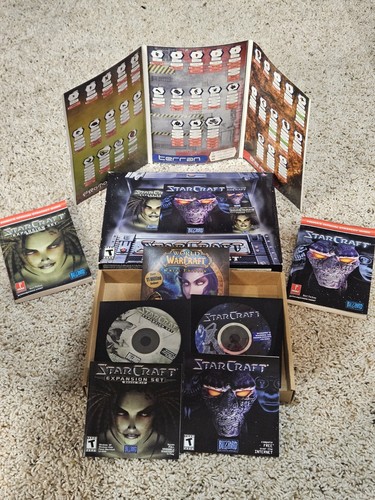 Starcraft Battle Chest Big Box PC Spiel Blizzard komplett CIB mit Prima Guide & Key