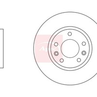 Nissan Leaf ZE0 2010-2017 Bremsscheibe Vorne (Einzeln) DSK3081