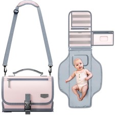 Portable Diaper Changing Pad for Baby, Detachable Travel Changing Pad with Ba...