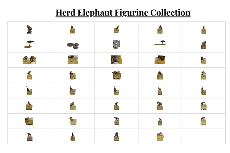 The Herd Elephant Collection By Martha Carey Lot Of over 35 unique Figurines