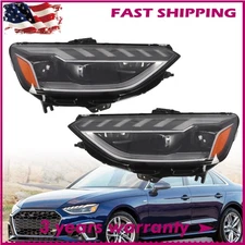LED Headlight Left+Right For 2020-24 Audi A4 2.0L S4 3.0L 8W0941034F W/O Matrix