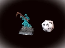 dungeons and dragons vintage 25mm RAL PARTHA pro painted ghost, wraith,grim reap