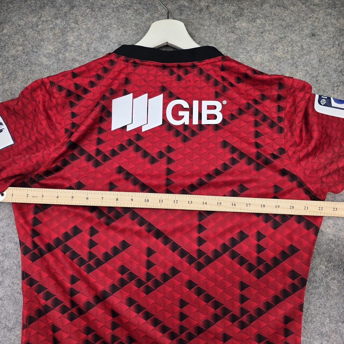 Adidas Crusaders Super Rugby Jersey Men's L Red Black Rugby Fan