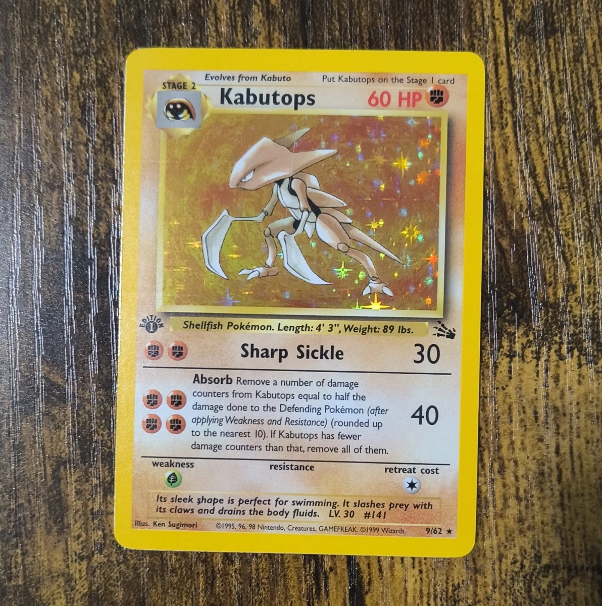 First Edition Pokémon Individual Fossil Cards for sale | eBay