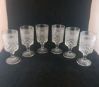 Anchor Hocking WEXFORD 6-5/8" Water Goblets, Wine Glasses VTG Set Of 6 9.5oz