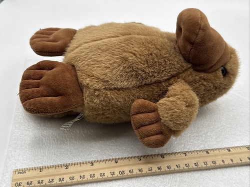 Manhattan Toy Company Platypus Plush 1993 Vintage Brown Stuffed Animal 9” - Picture 9 of 9