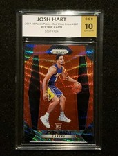 *JOSH HART* 2017-18 Panini Prizm Red Wave Prizm #282 *CGS 10* RC Rookie Card 