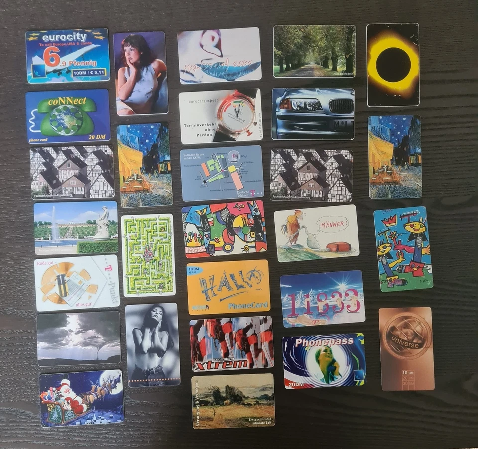 Telefonkarten Sammlung ,sehr seltene dabei, deutsch 28 Stück, Sammlerstücke - Bild 1 von 1