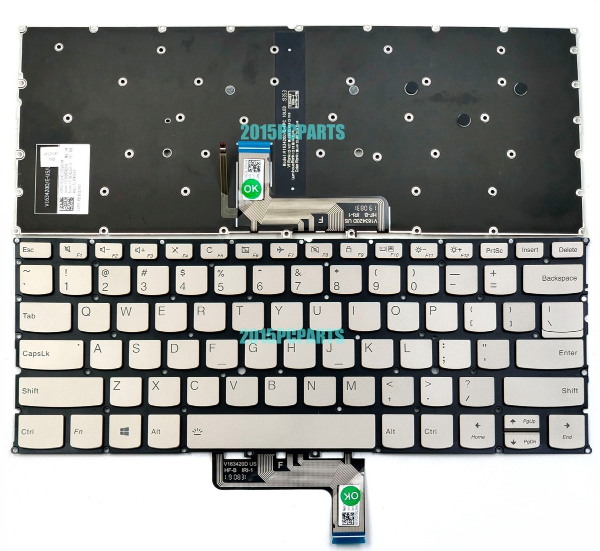 Tastiera Retroilluminata Per Lenovo Yoga C940-15IRH E C940-15ITL5 - Layout Nordico (danese, Norvegese, Svedese)