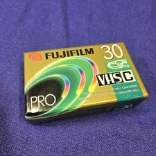 Fuji Film Pro VHS-C Tape TC-30 Blank Premium High Grade Camcorder