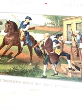 1976 Revolution Bicentennial Travelers Calendar Art Prints 16x22” Historical