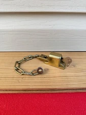 Vintage Ilco Unican Security Door Lock with Key