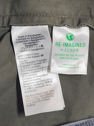 J. Crew Tech Pant Mens 34x32 Olive Green 484 Slim Straight Stretch Performance - Picture 7 of 14