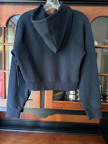 Athleta Girl X Simone Biles All Day Half Zip Hoodie XL 14 Navy Crop Sweatshirt - Picture 10 of 12