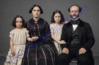 Antique Colorized & Brought to Life Photo, Victorian Family 8x10