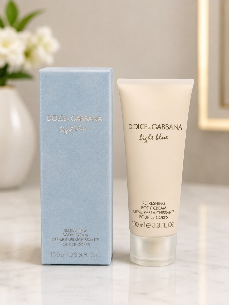 Dolce Gabbana Light Blue Refreshing Body Cream 3.3FL/OZ 100% Authentic 