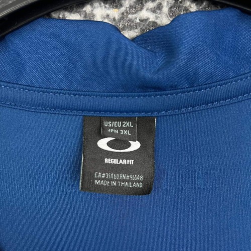 Oakley Golf Poloshirt Herren XXL Blau Performance Kurzarm Kragen 2XL - Bild 3 von 8