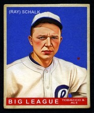 Banty Red Goudey Shoebox RAY SCHALK, Chicago White Sox DEBUT