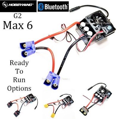RCP-RTR Hobbywing EZRUN Max 6 G2 ESC 3-8s 200amp RTR Options QS8, XT90, EC5/IC5