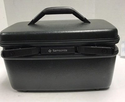 1980 s Vintage Samsonite Silhouette Train Case - Black - NO KEYS