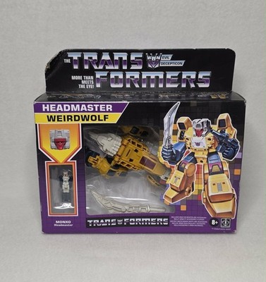 Transformers G1 Retro Walmart Exclusive Headmaster Weirdwolf Decepticon Monxo