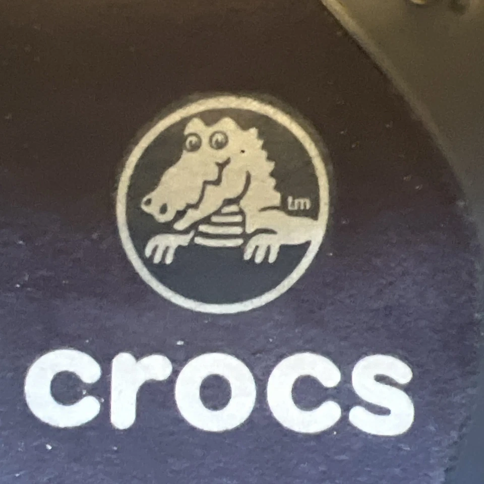 Crocs Walu Boat Zapatos Mocasines Para Hombre Talla 8 Azul Marino/Blanco Sin Cordones Comodidad Envío Rápido Foto 3 de 4