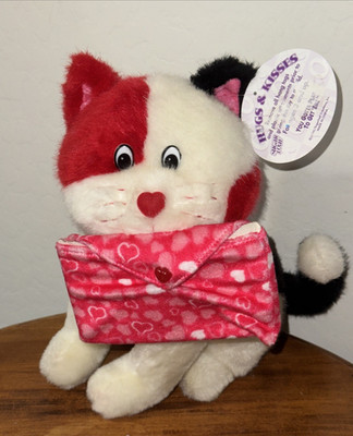 Hugs and Kisses Kitty Cat with Pouch Attached to Mouth by Sugar Loaf 12'' NWT