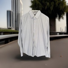 Express Men's Size M 15-15.5 Fitted Button Down Shirt. Multicolor.