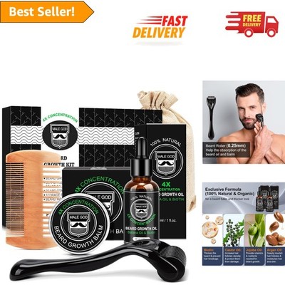 Handmade Beard Growth Set: Nourishing Oil & Balm, Perfect for Any Occasion