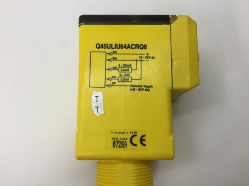 Sensor ultrasónico analógico Banner Q45ULIU64ACRQ6 U-GAGE, 100-1400mm, 15-24VDC - Imagen 2 de 6