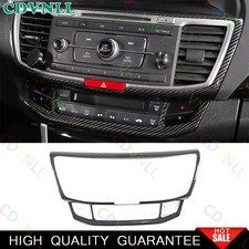 For Honda Accord 9TH 2013-2017 Carbon Fiber Middle Console CD Switch Frame Trim