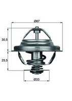 Mahle Thermostat KüHlmittel TX 27 80D FüR BMW E28 E30 E34 E32 Z1 E36 E24 Alpina